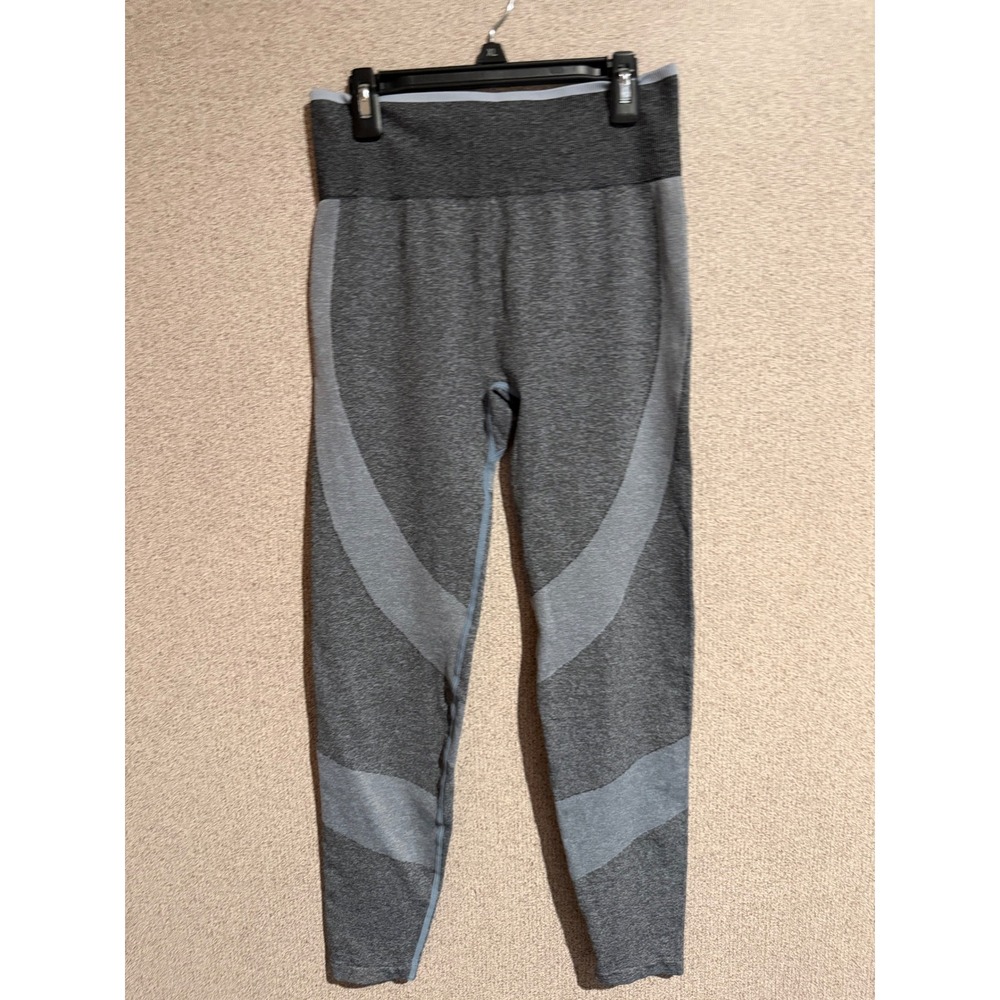 Victorias Secret PINK Seamless Leggings Gray High Waisted Colorblock Medium